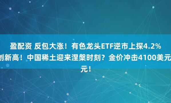 盈配资 反包大涨！有色龙头ETF逆市上探4.2%创新高！中国稀土迎来涅槃时刻？金价冲击4100美元！