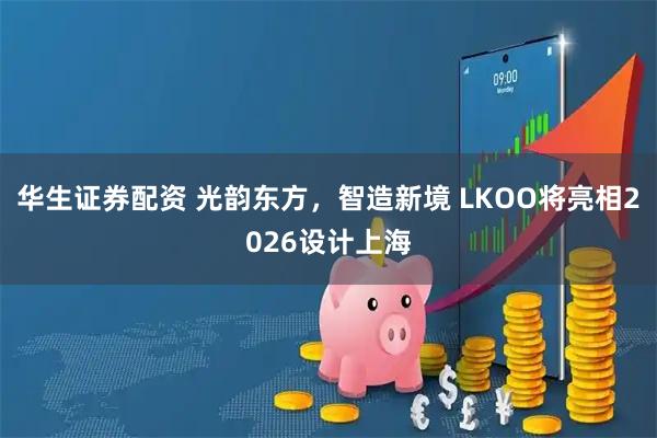 华生证券配资 光韵东方，智造新境 LKOO将亮相2026设计上海